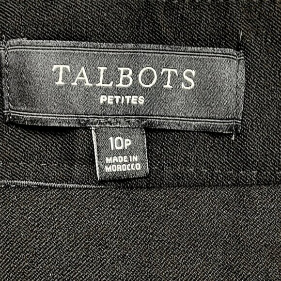 Talbots Classic Black Side Zip Pants Size 10P - Picture 11 of 12